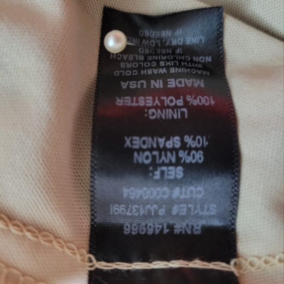 Midnight Doll Blue & Tan Lace Dress - Picture 6 of 6